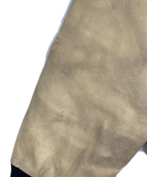 VAN JAC（ヴァン・ヂャケット）VAN JAC (ヴァン) レザー切替スタジャン ネイビー サイズ:Lの古着・服飾アイテム