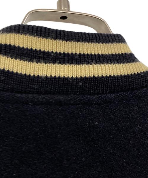 VAN JAC（ヴァン・ヂャケット）VAN JAC (ヴァン) レザー切替スタジャン ネイビー サイズ:Lの古着・服飾アイテム