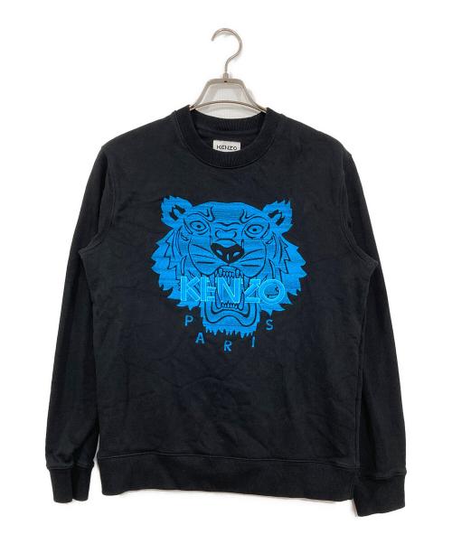 KENZO（ケンゾー）KENZO (ケンゾー) ネオンタイガースウェットシャツ ブラック サイズ:Mの古着・服飾アイテム