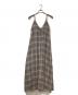 REMI RELIEF（レミレリーフ）の古着「CHECK CAMI DRESS」｜ブラウン