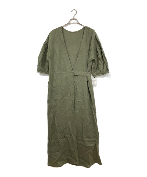 L'appartement（アパルトモン）L'appartement (アパルトモン) Linen Madam Dress グリーン サイズ:FREEの古着・服飾アイテム