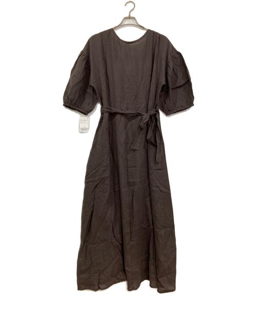 L'appartement（アパルトモン）L'Appartement (アパルトモン) Linen Madam Dress ブラウン サイズ:FREEの古着・服飾アイテム