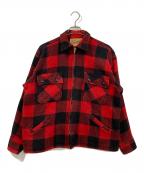 utica Duxbakダックスバック）の古着「ヴィンテージウールチェックジャケット」｜レッド