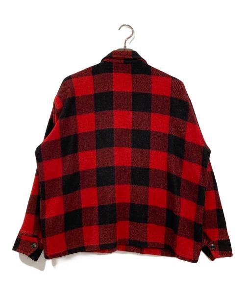 utica Duxbak（ダックスバック）UTICA DUXBAK (ダックスバック) ヴィンテージウールチェックジャケット レッド サイズ:-の古着・服飾アイテム