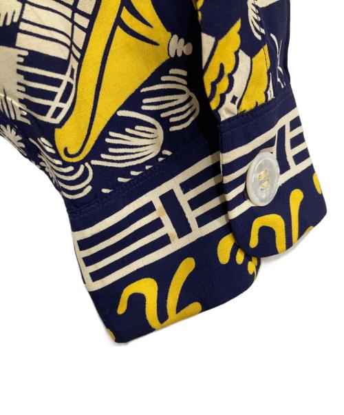 coopers（クーパーズ）coopers (クーパーズ) ヴィンテージハワイアンシャツ 【光龍】 ブルー サイズ:M 15-15 1/2の古着・服飾アイテム