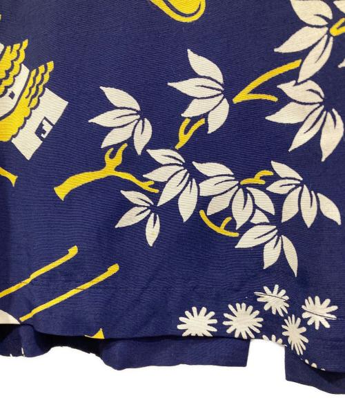 coopers（クーパーズ）coopers (クーパーズ) ヴィンテージハワイアンシャツ 【光龍】 ブルー サイズ:M 15-15 1/2の古着・服飾アイテム