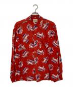 MARK TWAINマーク・トウェイン）の古着「ヴィンテージハワイアンシャツ」｜レッド