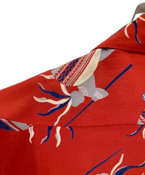 MARK TWAIN（マーク・トウェイン）MARK TWAIN (マーク・トウェイン) ヴィンテージハワイアンシャツ レッド サイズ:Lの古着・服飾アイテム