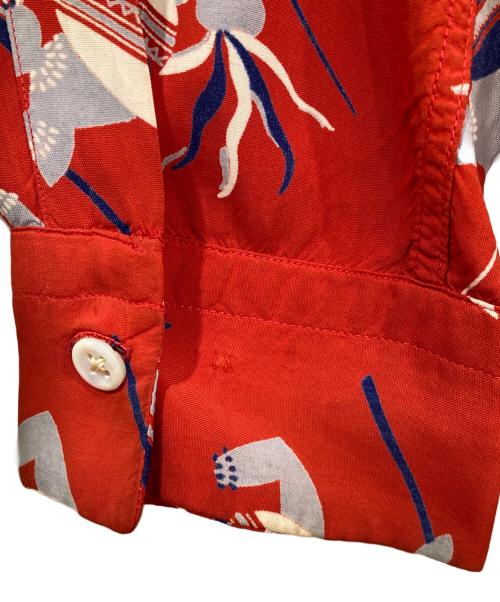 MARK TWAIN（マーク・トウェイン）MARK TWAIN (マーク・トウェイン) ヴィンテージハワイアンシャツ レッド サイズ:Lの古着・服飾アイテム