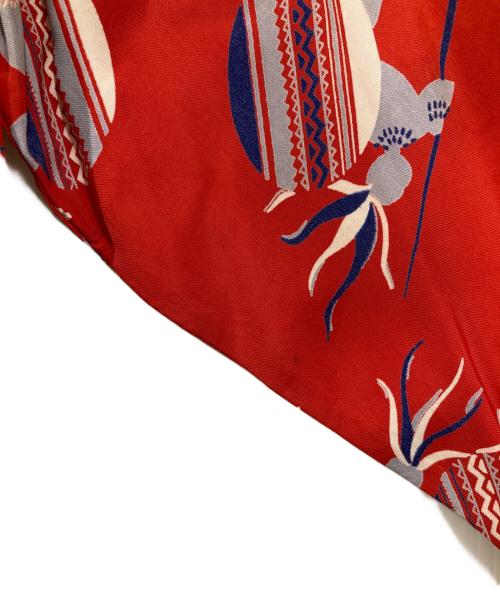 MARK TWAIN（マーク・トウェイン）MARK TWAIN (マーク・トウェイン) ヴィンテージハワイアンシャツ レッド サイズ:Lの古着・服飾アイテム