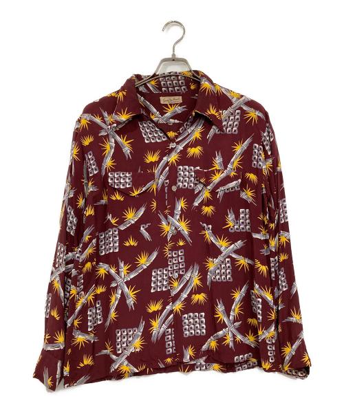 Sandy mac Donald（サンディマクドナルド）Sandy mac Donald (サンディマクドナルド) ヴィンテージハワイアンシャツ パープル サイズ:Lの古着・服飾アイテム