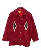 PUEBLO AZTECA MOLINAプレブロ アステカ モリーナ）の古着「チマヨジャケット オルテガ柄」｜レッド