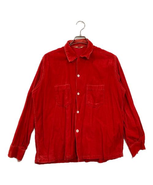 SEAWANEE（セワニー）SEAWANEE (セワニー) ヴィンテージコーズ開襟シャツ レッド サイズ:Lの古着・服飾アイテム
