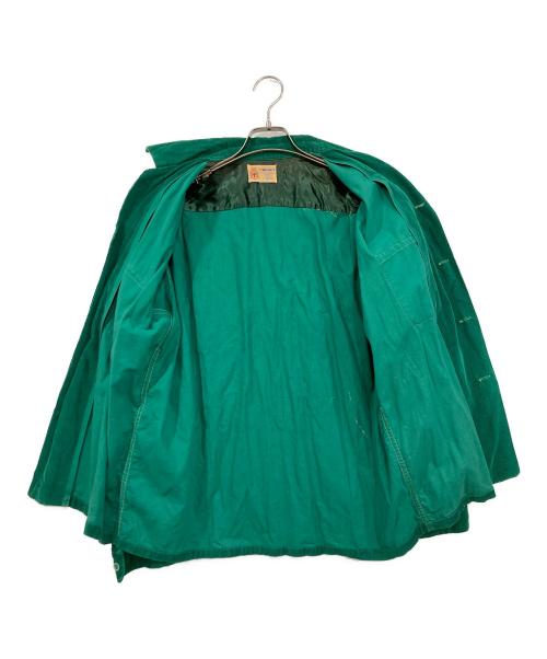 TOWN CRAFT（タウンクラフト）TOWN CRAFT (タウンクラフト) ヴィンテージコーズ開襟シャツ グリーン サイズ:Lの古着・服飾アイテム