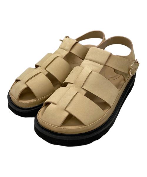 MOHI（モヒ）MOHI (モヒ) グルカサンダル ベージュ サイズ:23.5の古着・服飾アイテム