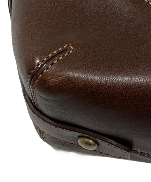 BURBERRY BLUE LABEL（バーバリーロンドンブルーレーベル）BURBERRY BLUE LABEL (バーバリーロンドンブルーレーベル) デニムワンショルダーバッグ ブラウン×グレーの古着・服飾アイテム