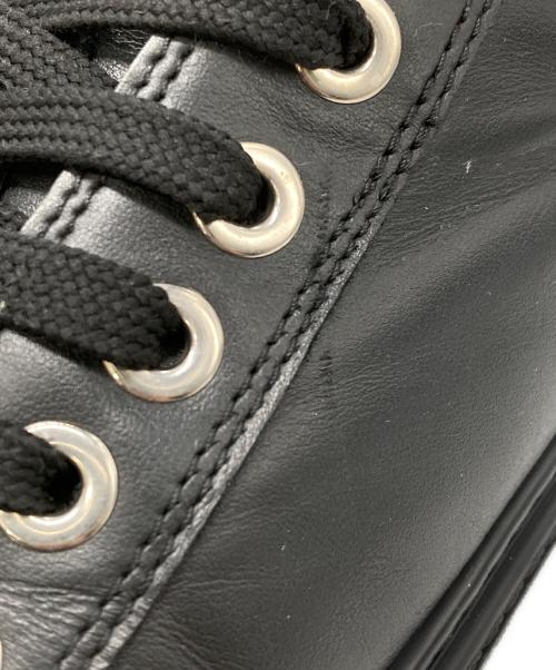 JIMMY CHOO（ジミーチュウ）JIMMY CHOO (ジミーチュウ) レザーハイカットスニーカー ブラック サイズ:41の古着・服飾アイテム