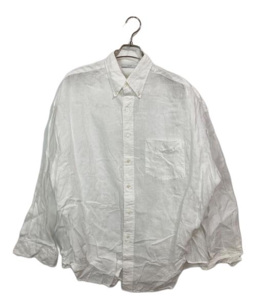 Graphpaper（グラフペーパー）Graphpaper (グラフペーパー) 長袖リネンシャツ ホワイト サイズ:FREEの古着・服飾アイテム