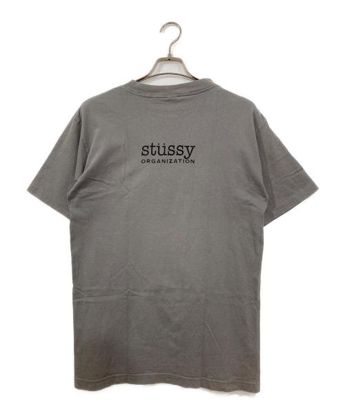 stussy（ステューシー）stussy (ステューシー) 90'sクラウンSロゴプリントTシャツ グレー サイズ:Ⅿの古着・服飾アイテム
