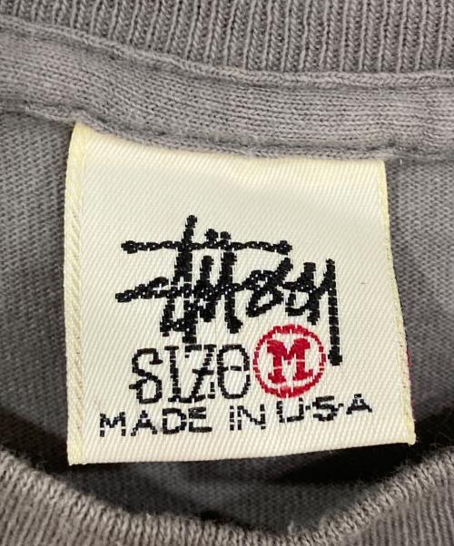 stussy（ステューシー）stussy (ステューシー) 90'sクラウンSロゴプリントTシャツ グレー サイズ:Ⅿの古着・服飾アイテム