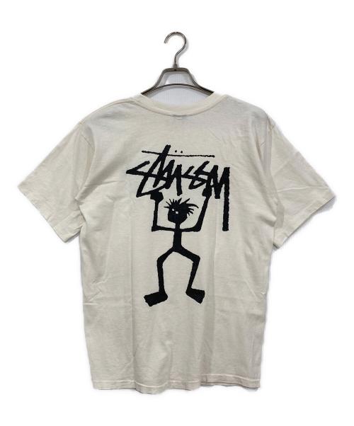 stussy（ステューシー）stussy (ステューシー) 80'sシャドーマンTシャツ ホワイト サイズ:Sの古着・服飾アイテム