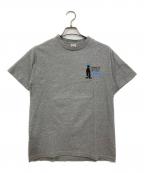 stussyステューシー）の古着「90'sシャドーマンTシャツ」｜グレー