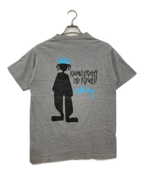 stussy（ステューシー）stussy (ステューシー) 90'sシャドーマンTシャツ グレー サイズ:Ⅿの古着・服飾アイテム