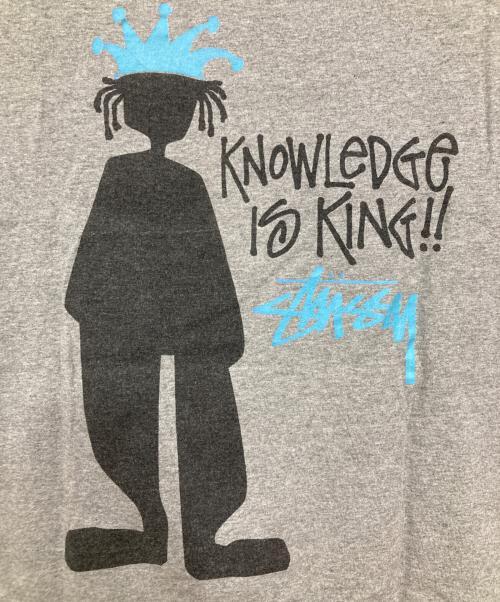 stussy（ステューシー）stussy (ステューシー) 90'sシャドーマンTシャツ グレー サイズ:Ⅿの古着・服飾アイテム
