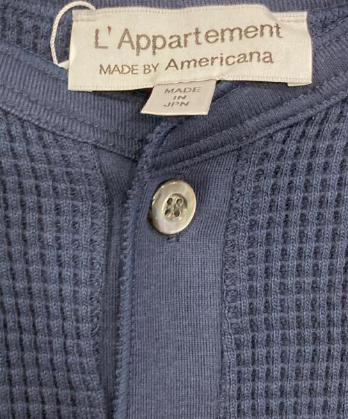 Americana（アメリカーナ）Americana (アメリカーナ) Thermal relax T ネイビー サイズ:FREEの古着・服飾アイテム