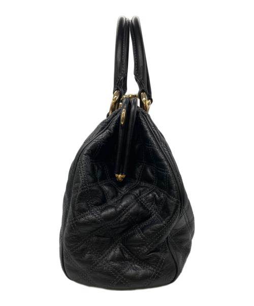 MARC JACOBS（マークジェイコブズ）MARC JACOBS (マークジェイコブス) がま口キルティングボストンバッグ ブラックの古着・服飾アイテム