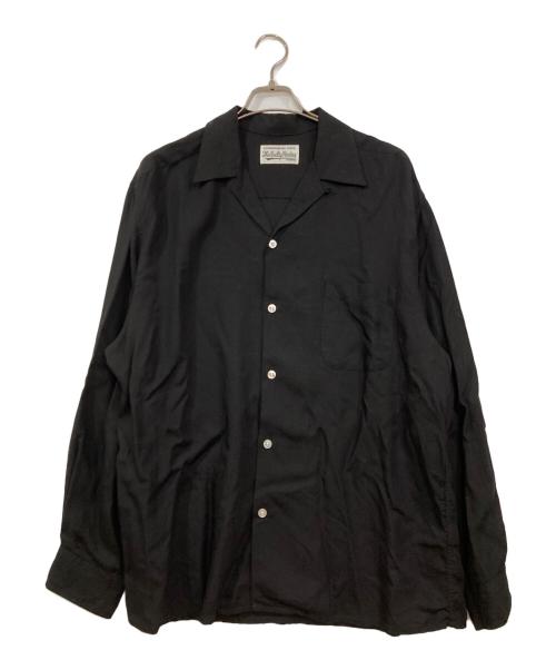 WACKO MARIA（ワコマリア）WACKO MARIA (ワコマリア) オープンカラーシャツ ブラック サイズ:XLの古着・服飾アイテム