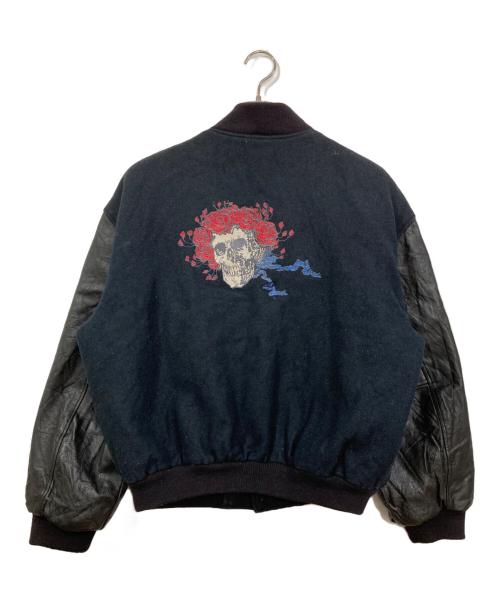GRATEFUL DEAD（グレイトフル・デッド）GRATEFUL DEAD (グレイトフル・デッド) 90s 刺繍スタジャン ブラック サイズ:Ⅿの古着・服飾アイテム