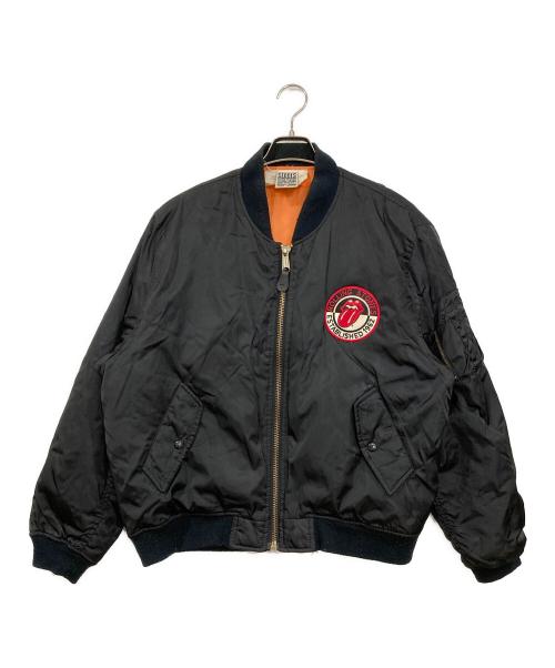 THE ROLLING STONES（ザ ローリングストーンズ）THE ROLLING STONES (ザ ローリングストーンズ) ロックバンドツアージャケット ブラック サイズ:Ⅿの古着・服飾アイテム
