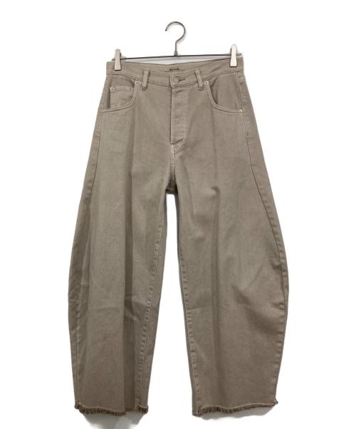Whim Gazette（ウィムガゼット）Whim Gazette (ウィムガゼット) ピグメントダイカーブパンツ ベージュ サイズ:38の古着・服飾アイテム