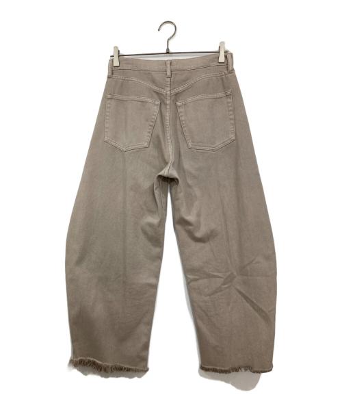 Whim Gazette（ウィムガゼット）Whim Gazette (ウィムガゼット) ピグメントダイカーブパンツ ベージュ サイズ:38の古着・服飾アイテム