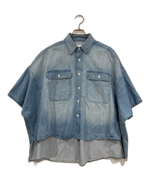Whim Gazette（ウィムガゼット）Whim Gazette (ウィムガゼット) DENIMドルマンシャツ インディゴ サイズ:FREEの古着・服飾アイテム