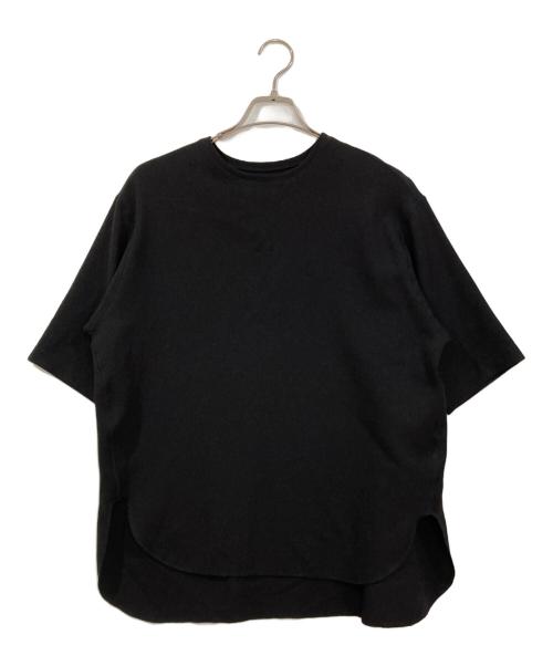 Whim Gazette（ウィムガゼット）Whim Gazette (ウィムガゼット) Vガゼットハーフスリーブプルオーバー ブラック サイズ:FREEの古着・服飾アイテム