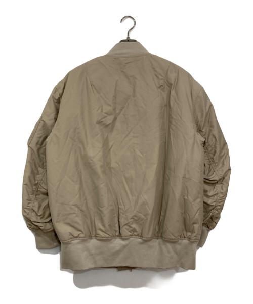 Whim Gazette（ウィムガゼット）Whim Gazette (ウィムガゼット) ナイロンツイルMA-1 ベージュ サイズ:FREEの古着・服飾アイテム