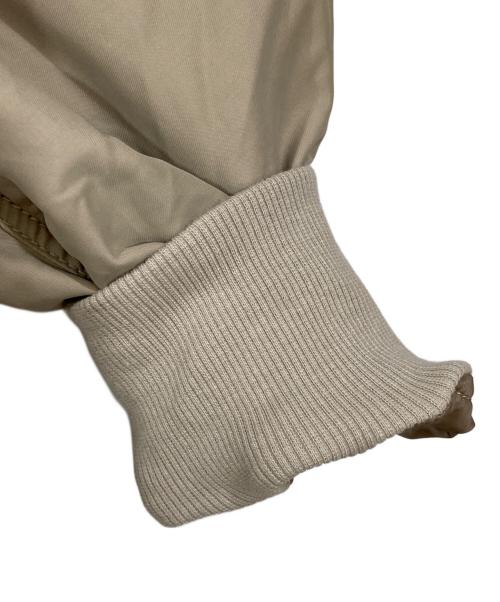 Whim Gazette（ウィムガゼット）Whim Gazette (ウィムガゼット) ナイロンツイルMA-1 ベージュ サイズ:FREEの古着・服飾アイテム