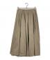 Whim Gazette（ウィムガゼット）の古着「ナイロンツイルスカート」｜ベージュ