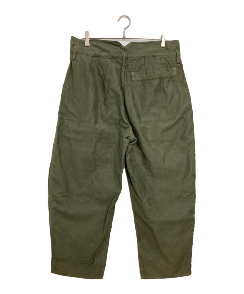 Porter Classic（ポータークラシック）Porter Classic (ポータークラシック) MOLESKIN CLASSIC PANTS グリーン サイズ:Lの古着・服飾アイテム