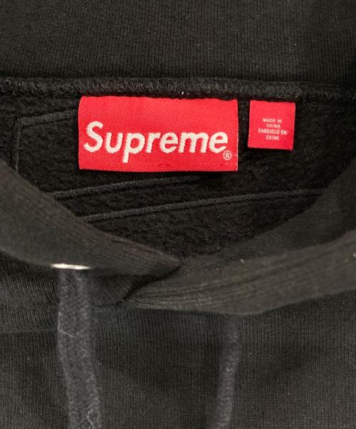 SUPREME（シュプリーム）Supreme (シュプリーム) 23FW Satin Applique Hooded Sweatshirt ブラック サイズ:Mの古着・服飾アイテム