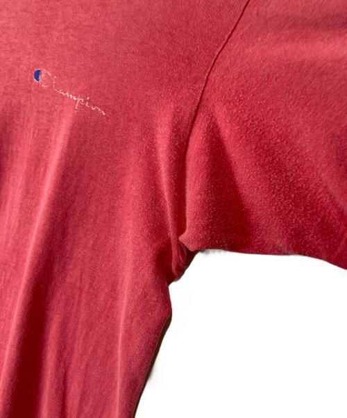 Champion（チャンピオン）Champion (チャンピオン) ヴィンテージ襤褸Tシャツ レッド サイズ:Lの古着・服飾アイテム