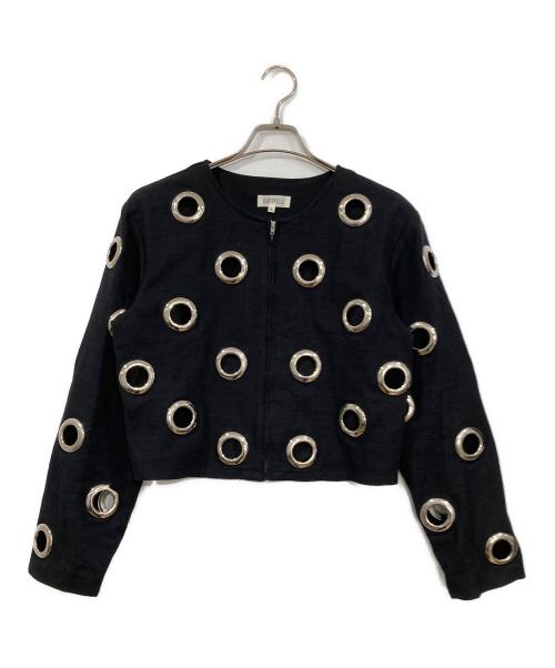 GHOSPELL（ゴスペル）GHOSPELL (ゴスペル) EYELET JACKET ブラック サイズ:Sの古着・服飾アイテム