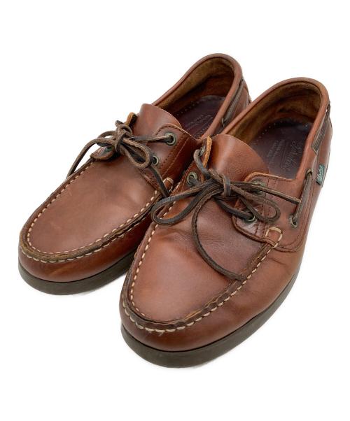 PARABOOT（パラブーツ）PARABOOT (パラブーツ) デッキシューズ ブラウン サイズ:8 1/2の古着・服飾アイテム