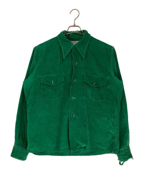 holiday（ホリデー）Holiday (ホリデー) ヴィンテージコーズシャツ グリーン サイズ:16の古着・服飾アイテム
