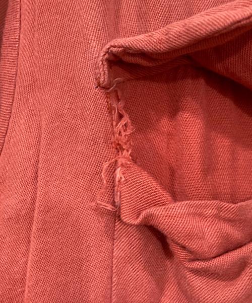 LANCER（ランサーズ）LANCER (ランサーズ) レーヨンギャバループカラーシャツ オレンジ サイズ:16 1/2の古着・服飾アイテム