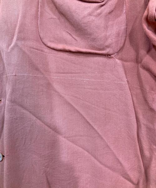 LANCER（ランサーズ）LANCER (ランサーズ) レーヨンギャバループカラーシャツ オレンジ サイズ:16 1/2の古着・服飾アイテム