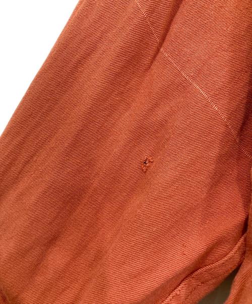 LANCER（ランサーズ）LANCER (ランサーズ) レーヨンギャバループカラーシャツ オレンジ サイズ:16 1/2の古着・服飾アイテム