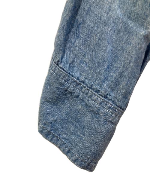 U'S NAVY（ユーエスネイビー）U'S NAVY (ユーエスネイビー) シャンブレーシャツ ブルー サイズ:ーの古着・服飾アイテム